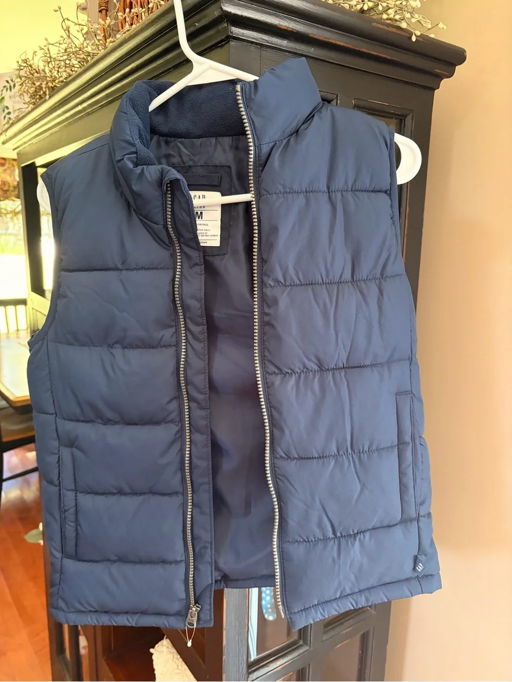 GAP Kids Navy Quilted Puffer Vest